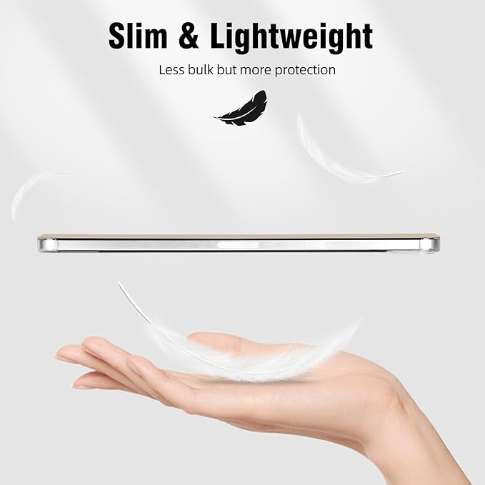 Case for iPad mini 7 (A17 Pro), Slim Smart Trifold Stand for iPad mini 7th/6th Generation 8.3 Inch 2024/2021, Hard PC Translucent Frosted Back Shell Case with Auto Wake/Sleep, Oat Coffee