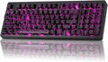 ZORNHER ZH980 Mechanical Keyboard Wireless,95% Creamy Keyboard with Number Pad,Gaming Keyboard with Number Pad,Shine Through Spider Web PC,Creamy Sounding Linear Switches,Full Size