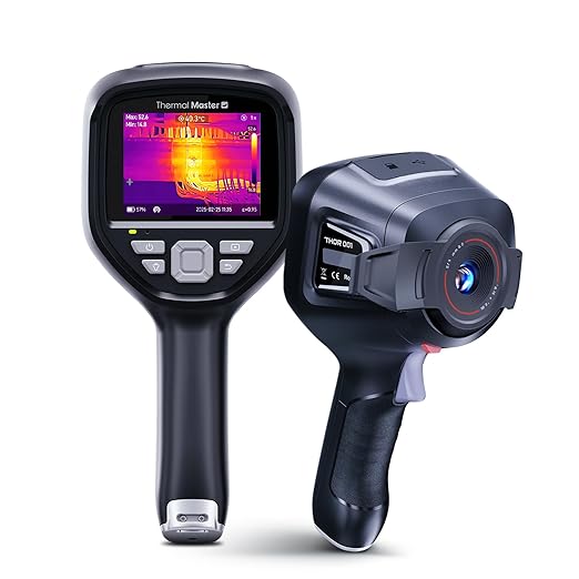 Thermal Master Handheld Thermal Camera, 512×384 X³IR Resolution, Thermal Imaging Camera with 2MP Visual Camera, 640×480 3.5" IPS Screen Thermal Imager with Laser, -4℉to 1022℉, 60Hz, 35mK(Thor 001)