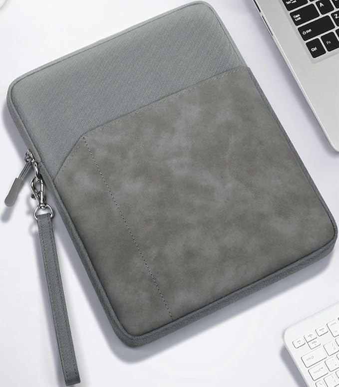 CAAORDKSO 7-8 Inch Tablet Sleeve Bag for iPad mini (A17 Pro) 8.3", iPad mini 6/5/4/3/2/1, Samsung Galaxy Tab S2 8.0, Tab A 8.0, ZenPad Z8s 7.9, Amazon Fire HD 8 Tablet/ 8 Plus Tablet Case, Space Grey