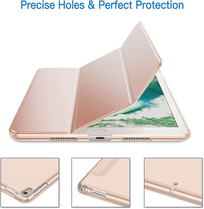 JETech Case for iPad Pro 10.5-Inch and iPad Air 3 (10.5-Inch 2019, 3rd Generation), Smart Cover Auto Wake/Sleep Cover (Rose Gold)