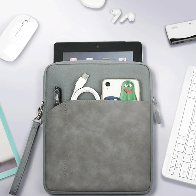 CAAORDKSO 9-11 Inch Tablet Sleeve Case Carrying Case for 11 inch iPad A16, 11 inch iPad Air M3 M2 / iPad Pro 11 M4, 10.2 10.5 10.9" iPad Pro Air, Galaxy Tab S8/S9 11" / Galaxy Tab A9+ Bag, Space Grey