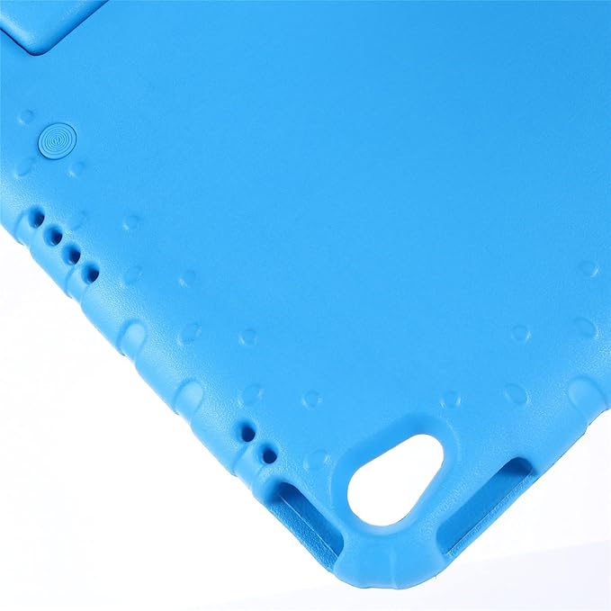 Kids Case for iPad 10th Generation (2022), iPad 11" A16 2025 Case with Pencil Holder, Techcircle Handle Stand Lightweight EVA Foam Bumper Protective Rugged Drop Protection Child Proof Cover, Blue