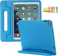 Kids Case for iPad Pro 12.9-inch (1st/2nd Generation) 2015/2017, Techcircle Handle Stand Lightweight EVA Foam Bumper Protective Rugged Child Proof Cover with Pen Slot, Blue
