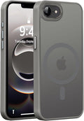 Newfuture Designed for iPhone 17e Case & iPhone 16e Case with Magnetic [13 FT Military Drop Protection] [Compatible with Magsafe] Translucent Shockproof with Anti-Fingerprint Phone Case, Titanium Gray