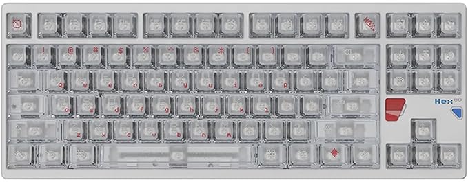 ATK x QK Hex80 HE Magnetic Gaming Keyboard, 80% TKL, CNC Aluminum, Hall-Effect Ti Switches, 8 kHz Polling, Rapid Trigger, RGB Backlight (Spark)