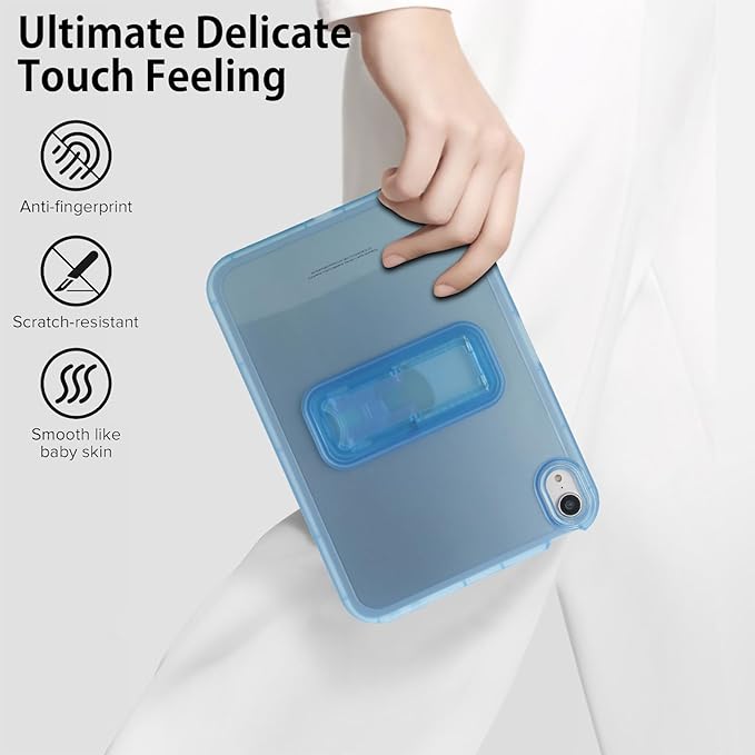 Slim Case for iPad mini 7 (A17 Pro) 2024/ Mini 6 8.3'', Built-in Kickstand Non-Slip Military Grade Drop Protection Rugged for iPad mini 7th 6th Generation,Blue