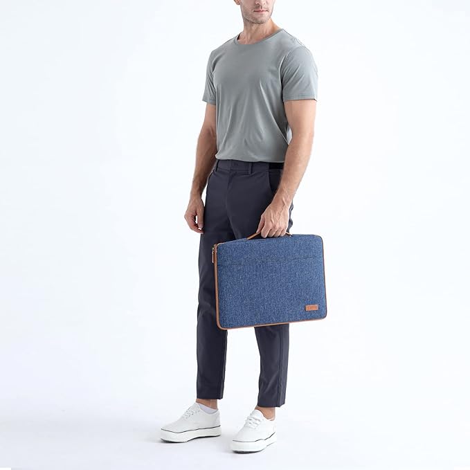 DOMISO Laptop Case Sleeve Protective Cover Compatible with MacBook Air 13 M4 M3 M2,MacBook Pro M2 M1,iPad Air/Pro,13 inch Dell,Lenovo, HP,Asus,Waterproof Computer Cases Bag with Handle,Blue