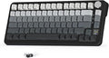 ATTACK SHARK X85 Pro Wireless Mechanical Gaming Keyboard with TFT Screen & Knob Hot-Swappable BT5.1/2.4Ghz/USB-C RGB Backlit Gasket Mount Gradient Side-Print PBT Keycaps for Win/PC/MAC-Moon Night