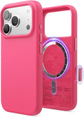 elago for iPhone 17 Pro Case, Premium Magnetic Silicone Case, Compatible with MagSafe, Liquid Silicone Material, Protective Cover, Shockproof, Slim Phone, 6.3 inch (Ice Red)
