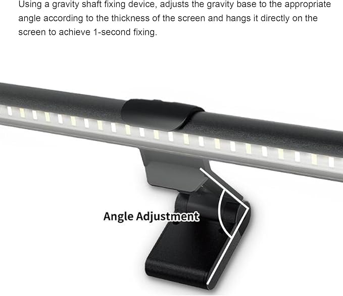 Dpofirs Monitor Light Bar, Eye Care USB Reading Mnitor lamp, LED Computer Lights, 3 Color Desk Light for Home Study Gaming, 3000K, 4000K, 6500K