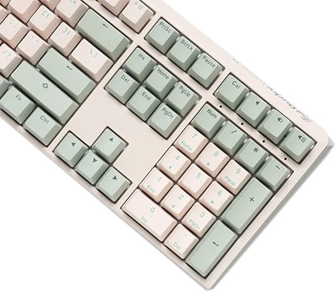 Ducky One 3 Matcha Hotswap Double Shot PBT Quack Mechanical Keyboard (Cherry MX Blue)
