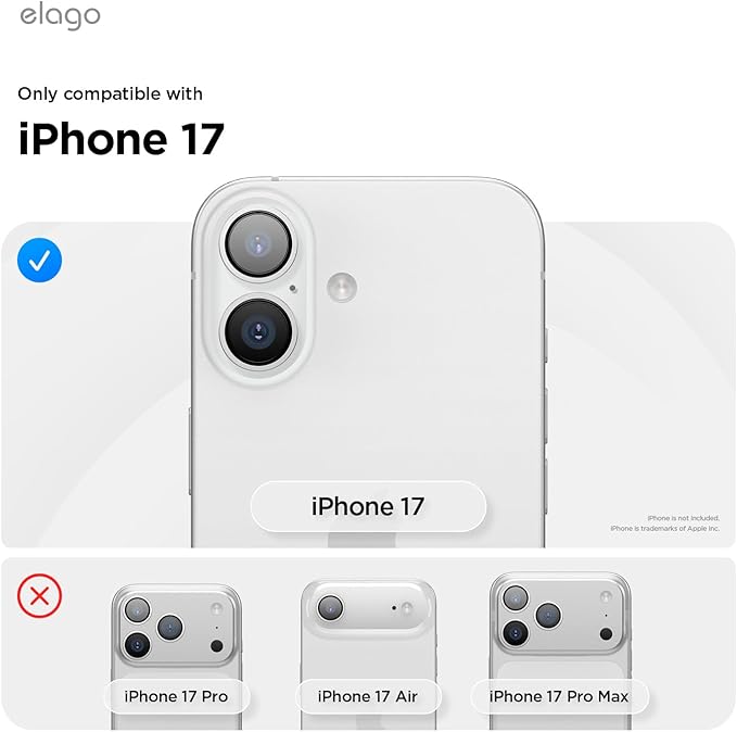 elago for iPhone 17 Case, Premium Magnetic Silicone Case, Compatible with MagSafe, Liquid Silicone Material, Protective Cover, Shockproof, Slim Phone, 6.3 inch (Jean Indigo)