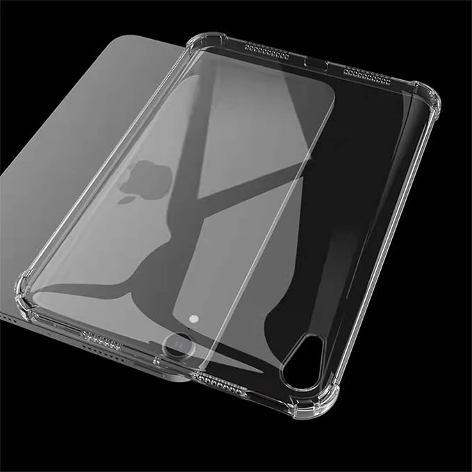 Clear Case for iPad mini 7 2024 (A17 Pro) & iPad mini 6 2021 Case 8.3 inch, UUcovers Lightweight Thin Transparent Soft TPU Back Shockproof Crystal Cover for iPad mini 7th/6th Generation 8.3", Clear
