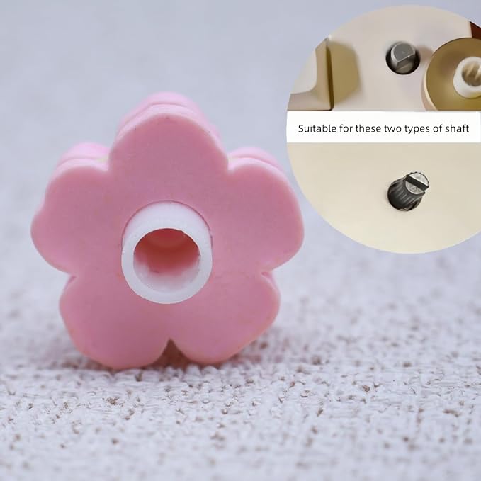 Rotary Knob for Gaming Mechanical Keyboard,Cute 3D Sakura Cookie Custom Knob,Handmade Resin Rotary Knob Suitable for GMK67/GMK87/L98/F99 Pro/F75 (Pro),etc (Sakura)