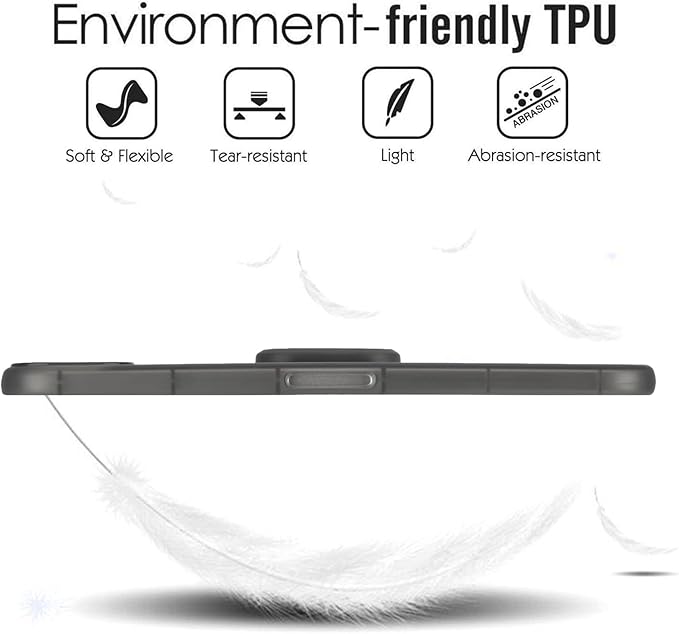 Slim Case for iPad mini 7 (A17 Pro) 2024/ Mini 6 8.3'', Built-in Kickstand Non-Slip Military Grade Drop Protection Rugged for iPad mini 7th 6th Generation,Black