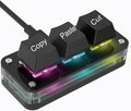 Copy Keyboard, Cut Copy Paste Keypad, One Handed Macro Keypad, Programmable Mechanical Keyboard for Working and Gaming, Shortcut Keyboard for PC, MAC, Laptop (Black)