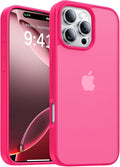 for iPhone 16 Pro Max Case[Military-Grade Drop Protection][Anti-Yellowing] Shockproof Protective Translucent Matte Cover for iPhone 16 Pro Max Phone Case,Hot Pink