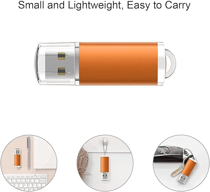K&ZZ 4GB USB Flash Drive 5 Pack USB 2.0 Memory Sticks Flash Drives Easy-Storage 4G Thumb Drive Gig Stick Zip Drive Pen Drive, Multicolored