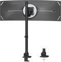 Monitor-Arm Ultrawide Heavy Duty 24-57'' - Extra Tall Aluminum Single Monitor Mount Holds up to 59.4lbs, Adjustable Desk Mount Stand, VESA 75/100 mm, Black