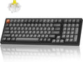 Keychron K4 Max Wireless Custom Mechanical Keyboard with Number Pad, QMK Programmable 100 Keys RGB Backlight, Bluetooth/2.4 GHz/Wired PBT Keycaps Compatible with Mac Windows Linux