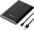 HWAYO 160GB Portable External Hard Drive, USB3.1 Gen 1 Type C Ultra Slim 2.5'' HDD Storage Compatible for PC, Desktop, Laptop, Mac, Xbox One (Black)