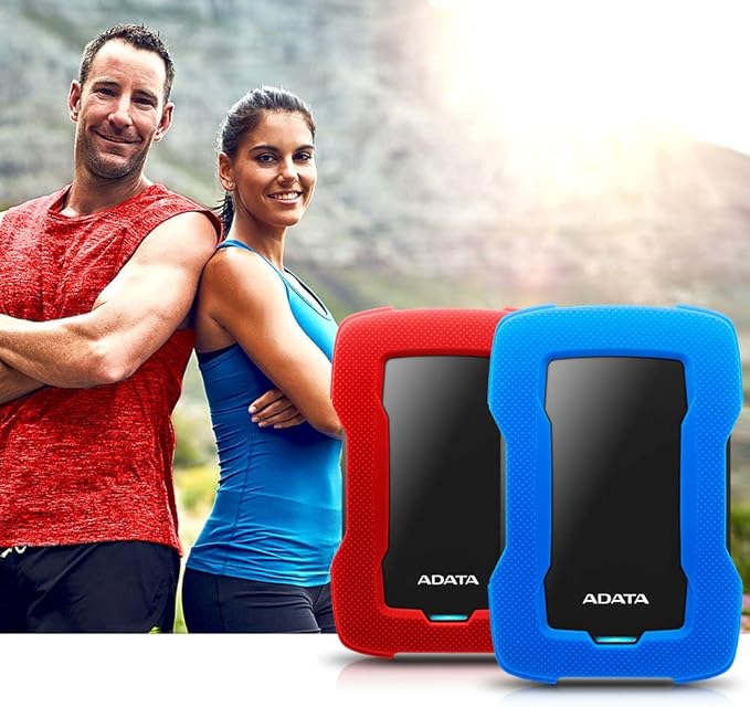 ADATA HD330 2TB USB 3.1 Shock-Resistant Extra Slim External Hard Drive Black (AHD330-2TU31-CBK)