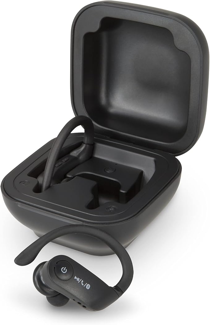 iLive Electronics Truly Wire-Free Earbuds, Sweat Resistant, Includes 3 Set of Ear Tips, Black (IAEBT270B)