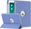MoKo Case for iPad 6th/5th Generation (2018/2017Model, 9.7 Inch) with Apple Pen Holder, Slim Hollow Logo Smart Cover for iPad 9.7", Also Fit iPad Pro 9.7/Air 2/Air, Auto Wake/Sleep, Purple Lavender