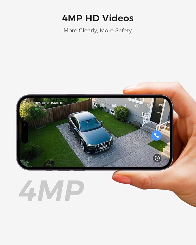 Hiseeu Security Cameras Wireless Outdoor, WiFi Pro 5G/2.4G Cameras for Home Security, Solar Powered, Motion Detection, 2-Way Talk, Color Night Vision, Compatible with Alexa, 32G SD Storage
