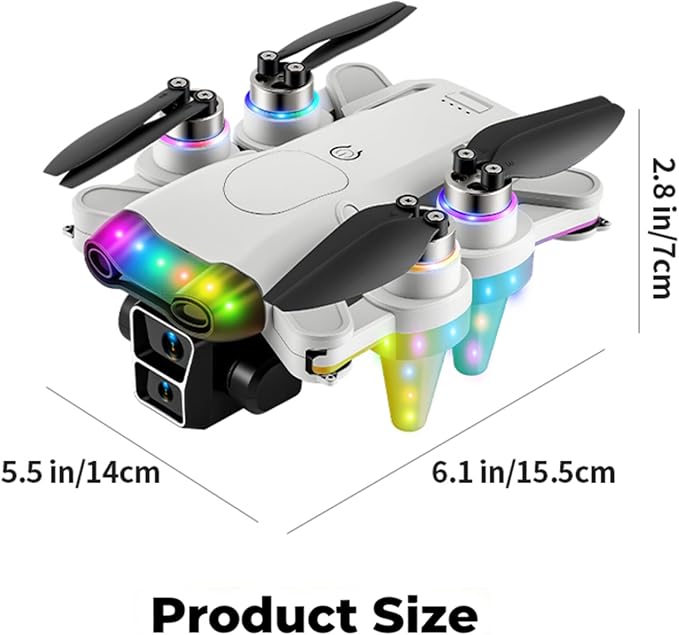 Drones for Kids 8-12 – Drone with camera for kids & Beginners,Kids drone with Fancy LED Lights, 4.3" Built-In FPV Screen, Three Batteries, Perfect Holiday & Birthday Gift, Indoor & Outdoor Quadcopter Toy
