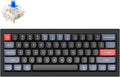Keychron Q4 Wired Custom Mechanical Keyboard, QMK/VIA Programmable Macro, Full Aluminum, Hot-Swappable Gateron G Pro Blue Switch, 60% Layout Double Gasket Compatible with Mac and Windows - Black