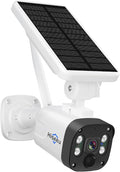 Hiseeu Security Camera Wireless Outdoor, 2K Solar Camera, Battery Powered, Wire-Free, IP66, PIR Detection, 2-Way Audio, Compatible Wireless Security System, Compatible with Alexa
