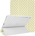 Lovmooful Compatible for iPad 5/6 (9.7-Inch,2018/2017 Model,6th/5th Generation) Case with Pencil Holder Cute Polka Dot with Aesthetic Design Soft TPU Trifold Stand Protective-Yellow