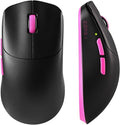 Zero 1 Pro Gaming Mouse,55g Ultralight Wireless Mouse, PAW3311 12K DPI, Tri-Mode 2.4G/Bluetooth/USB-C,Programmable Ergonomic Design,for Laptop/PC/Mac(Black & Pink)