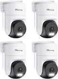 VIMTAG 2.5K 4MP Outdoor Security Camera, Pan/Tilt WiFi Home CCTV Camera, 360° View & Motion Tracking, Color Night Vision, 2-Way Audio, AI Detection Alarm, IP66, Cloud & SD Card Storage, Works w/Alexa