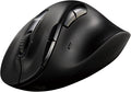 ELECOM EX-G PRO Ergonomic Mouse, Multi-Device Bluetooth or Wireless USB, Silent Click 8 Button, 1000/2000 DPI, Rechargeable, High-Speed Scroll Tilt, for Windows, macOS, Laptop, PC, Tablet (Large)