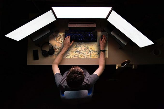 The Lord of The Rings Mouse Mat | MTG Playmat | 31.5" x 13.78" | Non-Slip Rubber Base Mouse Pad, Gaming Mouse Pad, Keyboard Mouse Mat | Lord of The Rings Gifts