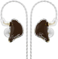 BASN in Ear Monitor Headphones, Triple Driver IEM Earphones with Powerful Bass, Noise Isolation HiFi Stereo Wired Earbuds for Musicians Singers Drummers (Earth)