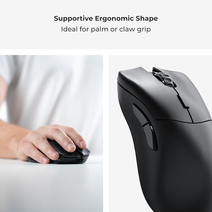 GLORIOUS Gaming Model D 2 PRO Wireless Gaming Mouse - 2.4GHz Wireless 1ms delay, 100M clicks, 60g Ultralight, Long Battery Life, 26K DPI BAMF 2.0 Sensor, Ergonomic, 6 Buttons, PTFE Feet