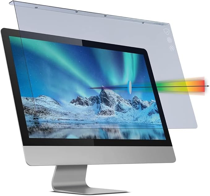 VizoBlueX 23-24 inch Anti-Blue Light Filter for Computer Monitor. Screen Protector Panel 21.5” x13.0 Blocks Blue Light for LCD TV PC iMac 24 Retina