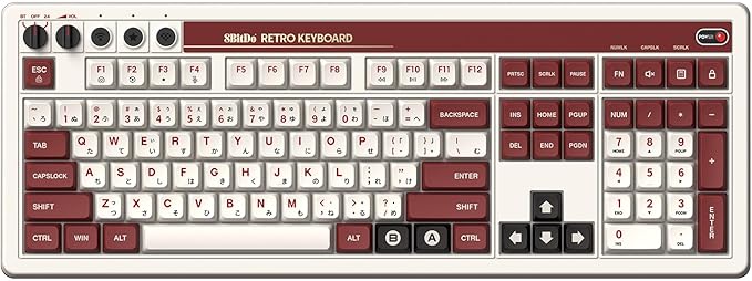 8BITDO Retro 108 Mechanical Keyboard - FAMICOM