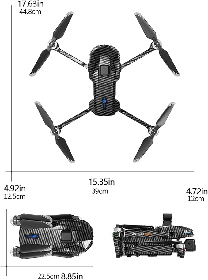 AE60 Drone with Camera 4K for Adults & Beginners, GPS Drone with 3-Axis Gimbal, 1.3lb Payload Release and Drop, 1968FT Long Range, 45 Min Flight Time, 360° Obstacle Avoidance, Night Vision FPV Drone with 7.2" Screen Controller, Foldable (2 Batteries)