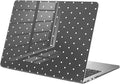 Compatible with MacBook Air 13 inch Case M1 A2337 A2179 A1932 2022 2021 2020 2019 Release, Cute White Polka Dot Protective Hard Shell Clear Black Cover for MacBook Air 13.3 inch