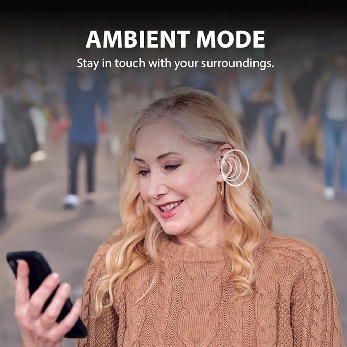 Avantalk Clan N1 - Active Noise-Canceling Wireless Earbuds for Music & Calls While Commuting with Hybrid ANC, Transparency Mode, Cute Bluetooth Headphones with Built-in Controls, Orange & Beige