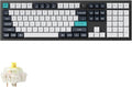 Keychron Q6 Max QMK/VIA Bluetooth Wireless /2.4 GHz/USB-C Wired Custom Mechanical Keyboard, Full Size Programmable Knob RGB Backlit Hot-Swappable Gateron Banana Switch for Mac Windows Linux - Black