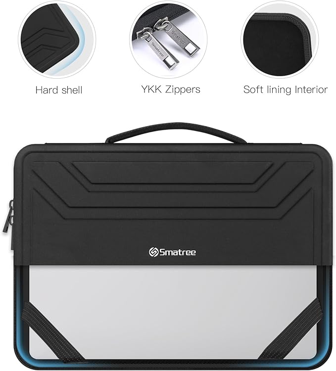 Smatree Hard Shell Laptop Sleeve for 16 inch DELL Alienware m16 R2, for 15.6 inch ASUS ExpertBook B2 B2502C/B2 Flip B2502F, for ASUS Chromebook CX1 CX1500, for ACER TravelMate P2, for Nitro 5 Case