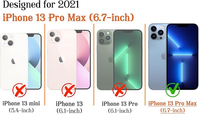 Magnetic for iPhone 13 Pro Max Case Cute Stripes Phone Case, Shockproof Slim TPU and Hard PC Protective Phone Cover Compatible with MagSafe Designed for Women Girls, Lake Blue