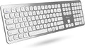 Macally Premium Bluetooth Keyboard for Mac - Compatible Apple Keyboard with Numeric Keypad - Multi Device Wireless for MacBook Pro/Air, Mac mini Pro, iMac, Laptop