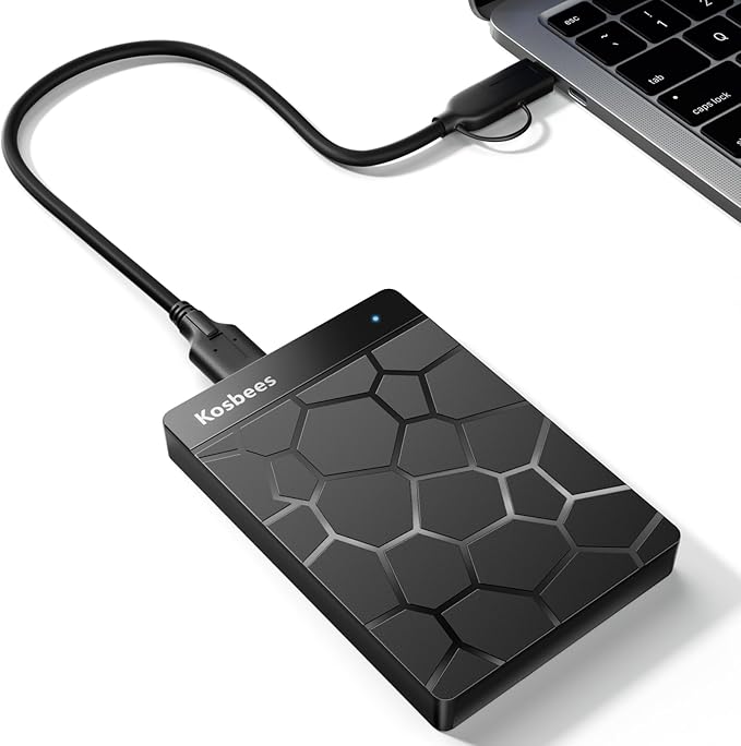 500 GB External Hard Drives,Portable Hard Drive for Windows,Ultra Slim External HDD Store Compatible with PC, MAC,Laptop,PS4, Xbox one, Xbox 360;Plug and Play Ready